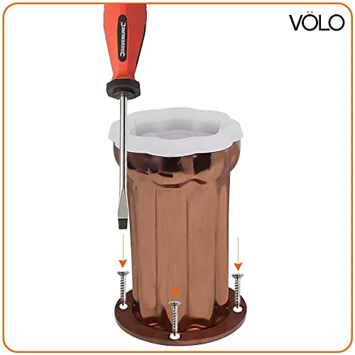 Image of VOLO Furniture Legs 4 inch, Furniture Feet, Heavy Duty Sofa Legs, Modern Style Furniture Legs, DIY Replacement Rose Gold Finish Metal Legs for Table Cabinet Cupboard Sofa Couch Chair, (Set of 4 pcs)
