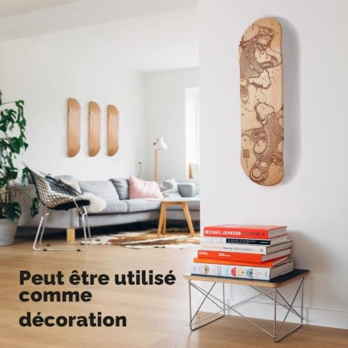 ybaymy Lot de 2 planches de skateboard vierges en bois 78,7 x 20,3 cm pour enfants, adolescents, garçons et filles – vue 7