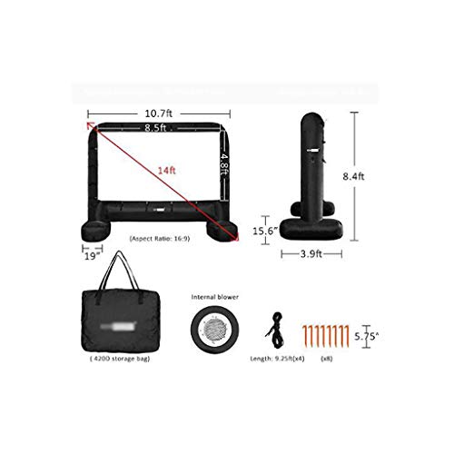 Pantalla inflable para cine 14 pies 16:9 miniatura 4
