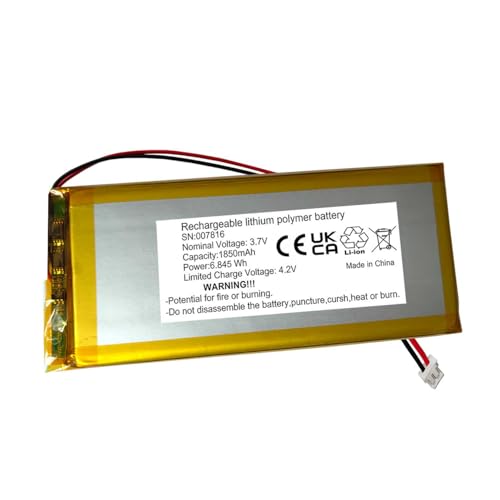 Batería para teclado mecánico inalámbrico RK61 de 1850 mAh con larga autonomía