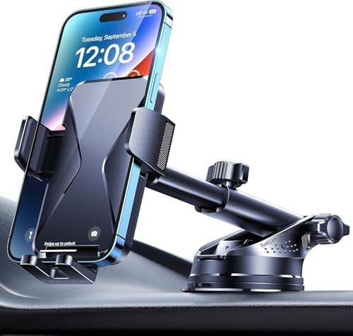 BIPOPIBO Das Armaturenbrett Handyhalterung Auto [Super Saugnapf] Handy Halterung Auto Universal 360° Drehbar kfz Handyhalterung Handy Halter für iPhone Android Lautsprecher Halteru