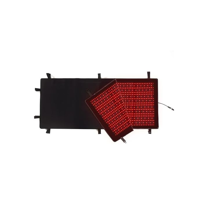 2pcs（63 * 27in）Red Light Therapy Mat,Infrared Light Therapy Device for Body with Timer for Back Shoulder Waist Pain Relief for Women Men Gift. Near Infrared Light Therapy Blanket for Full Body Use