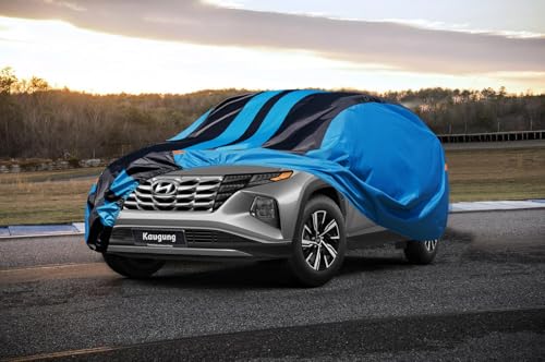 Image of Kaugung Car Cover Waterproof Custom Fit Hyundai Tucson (2004-2025), Full Exterior Cover for Automobiles Lightweight Resistant Outdoor Sun UV Rain Dust Snow Wind Protection.