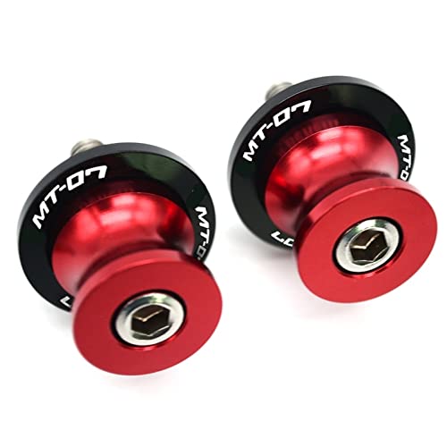 Bobines de bras oscillant 6mm rouge pour Yamaha MT07