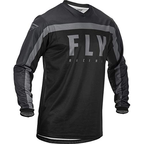Fly Racing 2020 Youth F-16 Jersey (Black/Grey, Youth-Large)