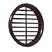 La Ventilazione T6M Griglia di ventilazione Tonda in ABS Marrone, da Incasso. Diametro 68 mm