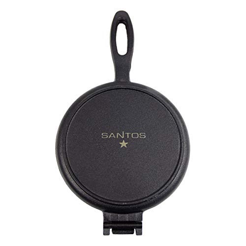SANTOS XL Waffeleisen aus Gusseisen - perfekt für Ihren Grill, Backofen oder Feuerstelle - Innenmaß: Ø16,5cm - Länge… – Bild 3