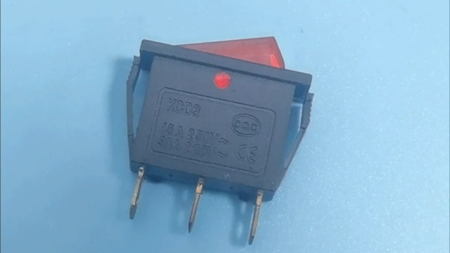user_3a3738e9☺︎ 3 pin 2 Position Red Lighted Rocker Switch for Desktop Grinder