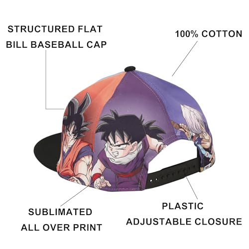 Image of Bioworld Dragon Ball Z Sublimated Panels Poly B15 Snapback