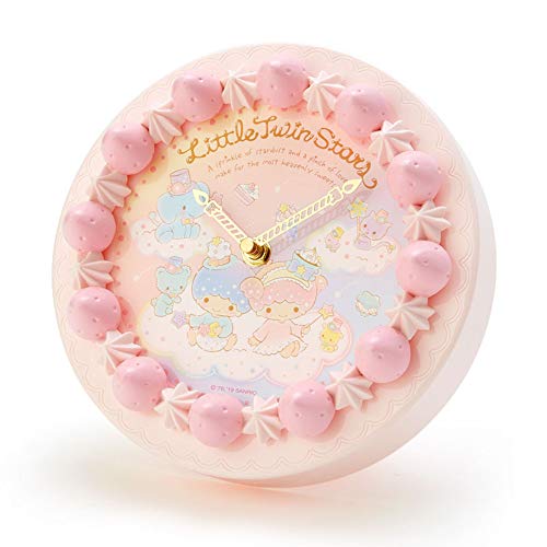 リトルツインスターズ ケーキ形掛け時計