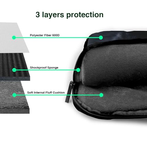 Bolso para laptop 13-15.6 pulgadas con diseño de gatos y ojos amarillos miniatura 6