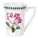 Portmeirion Exotic Botanic Garden 12 Ounce Mandarin Mug | Set of 6 with Assorted Motifs | For Coffee, Tea, & Other Beverages | Dishwasher, Microwave, and Oven Safe