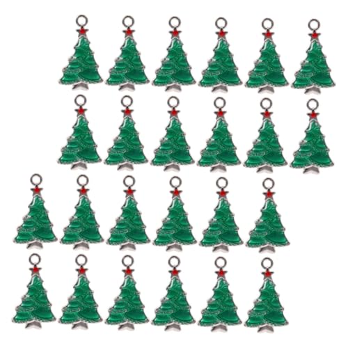 Création de bijoux de breloques sapin de Noël pour colliers et bracelets DIY
