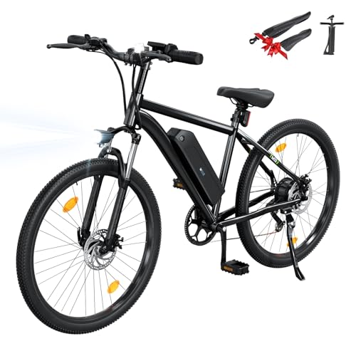 Finbike E Bike für Erwachsene, 26 Zoll Elektrofahrräder 250W Motor Electric Bicycle mit 36V 10.4Ah Herausnehmbarem Akku, 100KM Reichweite, Ebike mit 7 Geschwindigkeiten, Schnellaufladung