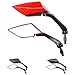 Universel moto Miroir Set, F1 Ultimate, rouge (2 x M10 filetage à droite)
