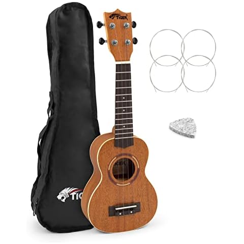 TIGER UKE14-NT Soprano Ukulele with Gig Bag Cover