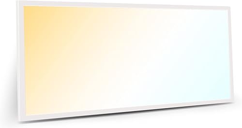 Art3d Luz de panel plano LED de 2 x 4 pies, temperatura de color seleccionable 3CCT 3000K4000K5000K, 0-10V regulable 5500LM luz de techo empotrada