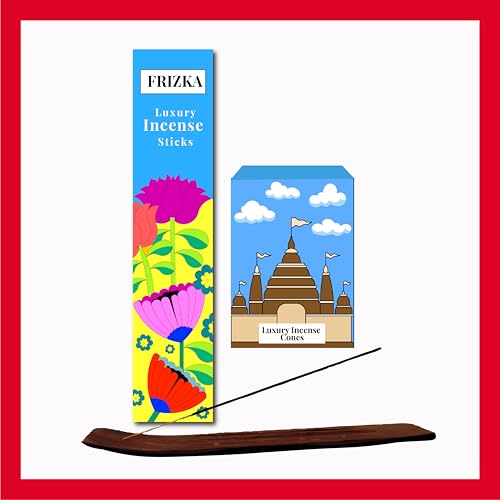 Image of Frizka Gift Box 2025 | Premium Gift Box with Incense, Diyas, Decorative Lights Laxmi Ganpati Murti, Decor & Candles | Pooja & Gifting Pack| Giftings for Birthdays, Fathers Day, Mother's Day