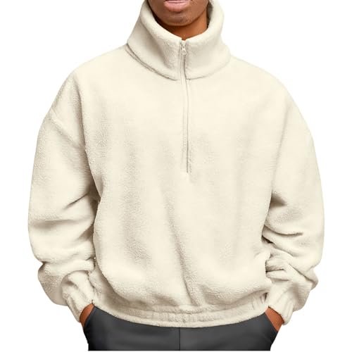 Pull en polaire homme à col montant zippé idéal pour vos randonnées et sorties