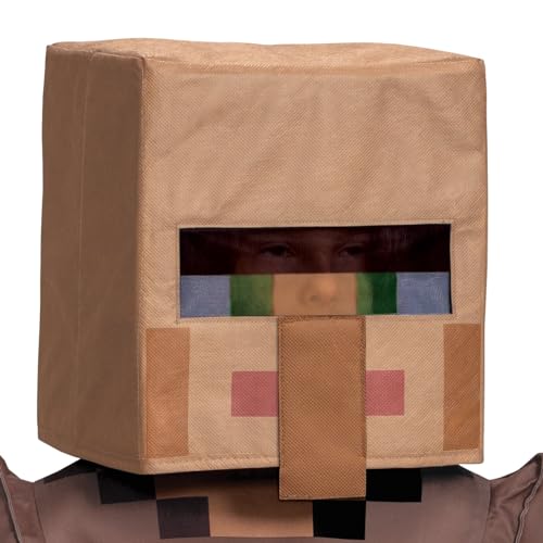 Disguise Boys Minecraft Villager Costume, Official Minecraft Deluxe Kids Costume3
