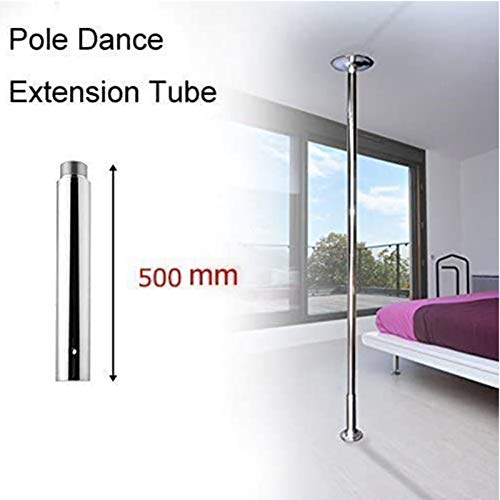 amzdeal 500mm/19.6" Extension Pole for 45mm Diameter Stripper Poles Stainless Steel Chrome Adjustable Length - Thumbnail 3