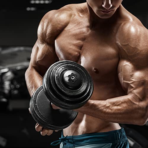 2Pcs Barbell Bar Hexagon Nuts,Anti-Slip Spin-Lock Collar Screw Hex Nut Screw Clamps,Barbell Clips Dumbbell Hex Nut Barbell Spin-Lock Collars Screw Clamps for Dumbell Weight Lifting Fitness Training - Image 5