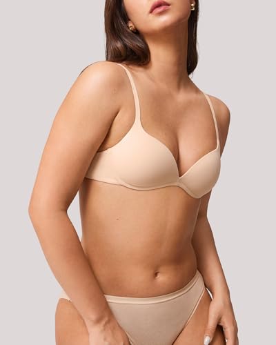 Wireless Lift Up Bras for Women Small Breasted T-Shirt Wirefree Padded Bras 32AA-38A3