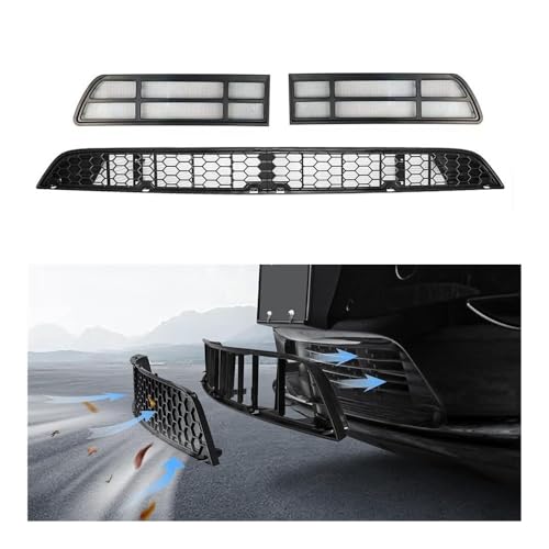 Rejilla frontal de coche para entrada de aire de parachoques en Model Y 2020 a 2024 2