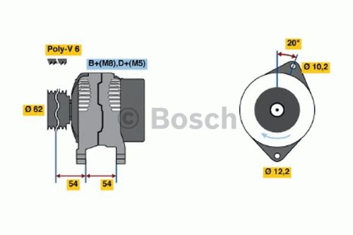 BOSCH 0 986 040 681 Alternatore