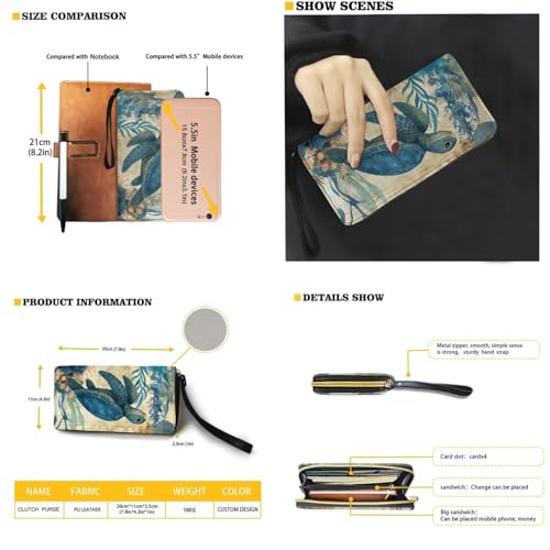 Set de bolso y billetera de cuero para mujer miniatura 4