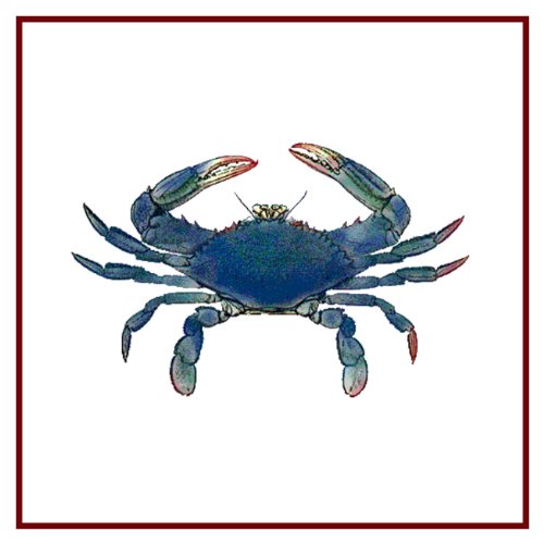 Image of Orenco Originals Sea Life Blue Crab Counted Cross Stitch Pattern with Needles
