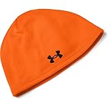 Under Armour mens Outdoor Fleece Beanie , Blaze Orange (825)/Black , One Size Fits All