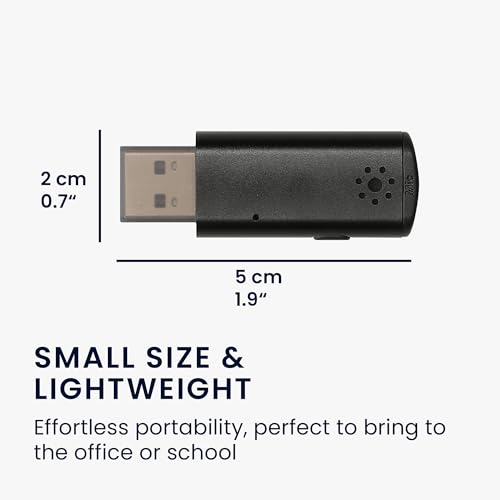 kwmobile USB Microphone for Laptop & Desktop PC - Mini Microphone for Clear Calls - Plug & Play Computer Mic for Video Call Meeting or Class - Image 6