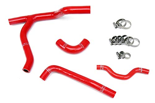 HPS 57-1245-RED Red Silicone Radiator Coolant Hose Kit