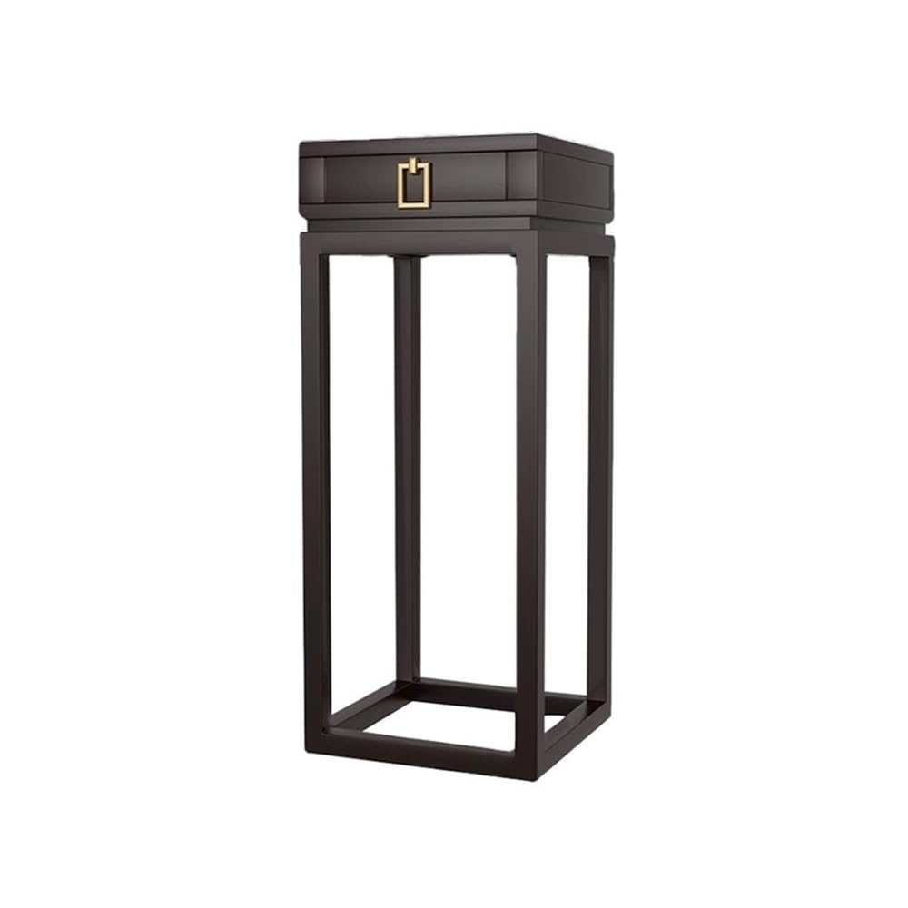 birene Vase Stand Ebony Colour Bonsai Base with Drawer, New Chinese Style Flower Several Fish Tank Shelf