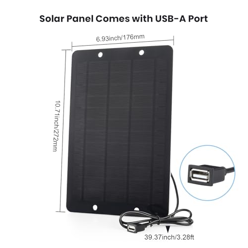 Soshine Mini Solar Panel - USB Solar Panel Charger 5v 6w with High Performance Monocrystalline USB A Connector for Camera,Water Pump,Small Fan,Bicycle,Power Bank,Camping Lanterns - Image 4