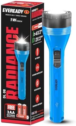 EVEREADY DL08 Radiance, 1W Emergency Rechargeable Torch
