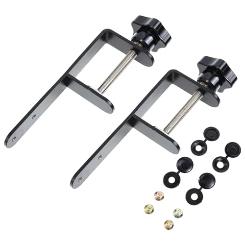 Cabilock Garage Hooks Pegboard Accessories Metal Pegboard Clamp 2pcs Installation Clips for Hole Board