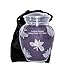 Purple Butterfly Medium Cremation Urn with Personalization