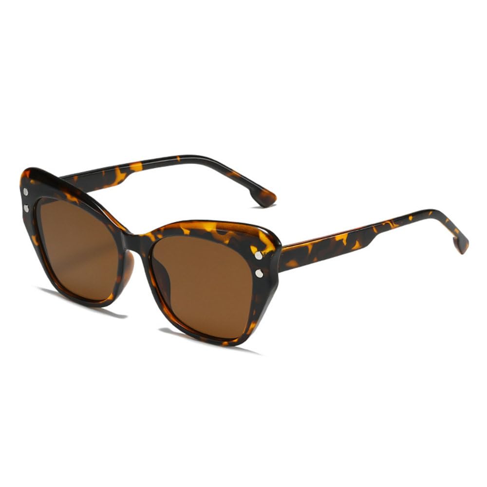 Lunettes de soleil œil de chat rétro aux finitions rivets soignées - 8