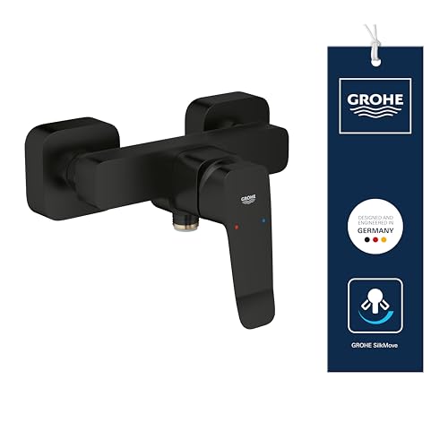 GROHE Dice Exposed Shower Mixer (Wall Mounted, Metal Lever, 35 mm Ceramic Cartridge, Integrated Non-Return Valve