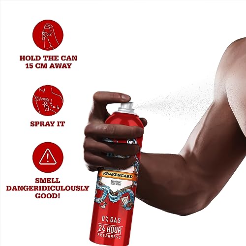 Image of Old Spice Aerosol No Gas Deodorant Body Perfume for Men Combo(Original, Lionpride & Krakengard), 140ml