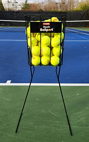 Tourna Classic 70 Ball Pick up Tennis Hopper, Black - Thumbnail 3