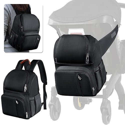 Image of Stroller Storage Bag Compatible with Doona 丨Can Shoulder Back Snap Large Capacity Storage Bag丨Car Seat Bag With Non-Slip Zipper Snap Stroller Bag And Large Storage Space丨Stroller Travel Accessories