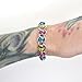Pansexual pride bracelet, handmade chainmaille barrel weave, pan pride jewelry; pink, yellow, light blue
