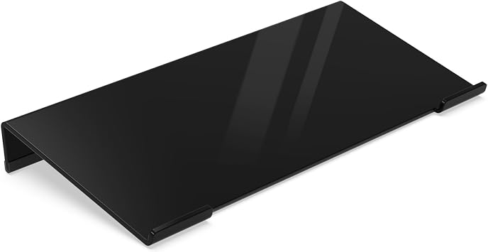 Egchi Acrylic Computer Keyboard Stand for Desk, Keyboard Riser Tilt Lift, Keyboard Holder for Desktop, Desk Keyboard LifterBlack