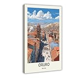 TIOQFJD Oruro - Póster en lienzo para decoración de pared, pinturas para sala de estar, dormitorio, 40 x 60 cm