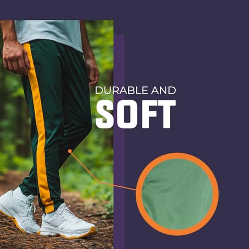 Men's Workout Pants - Polyester Jogging Pants - Brushed Tricot Mens Warm Up and Active Pants3