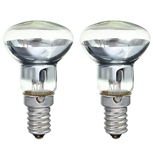 Potadak Lampe à Lave de Remplacement E14 R39 30W Projecteur à Visser Ampoule RéFlecteur Clair Spot Ampoules Lave à Incandescence 2 Pièces