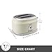Karaca Retro 2 Slice Toaster Cream, 815w Cream – Stainless Steel Toaster with Adjustable Browning, Defrost, Reheat & Crumb Tray